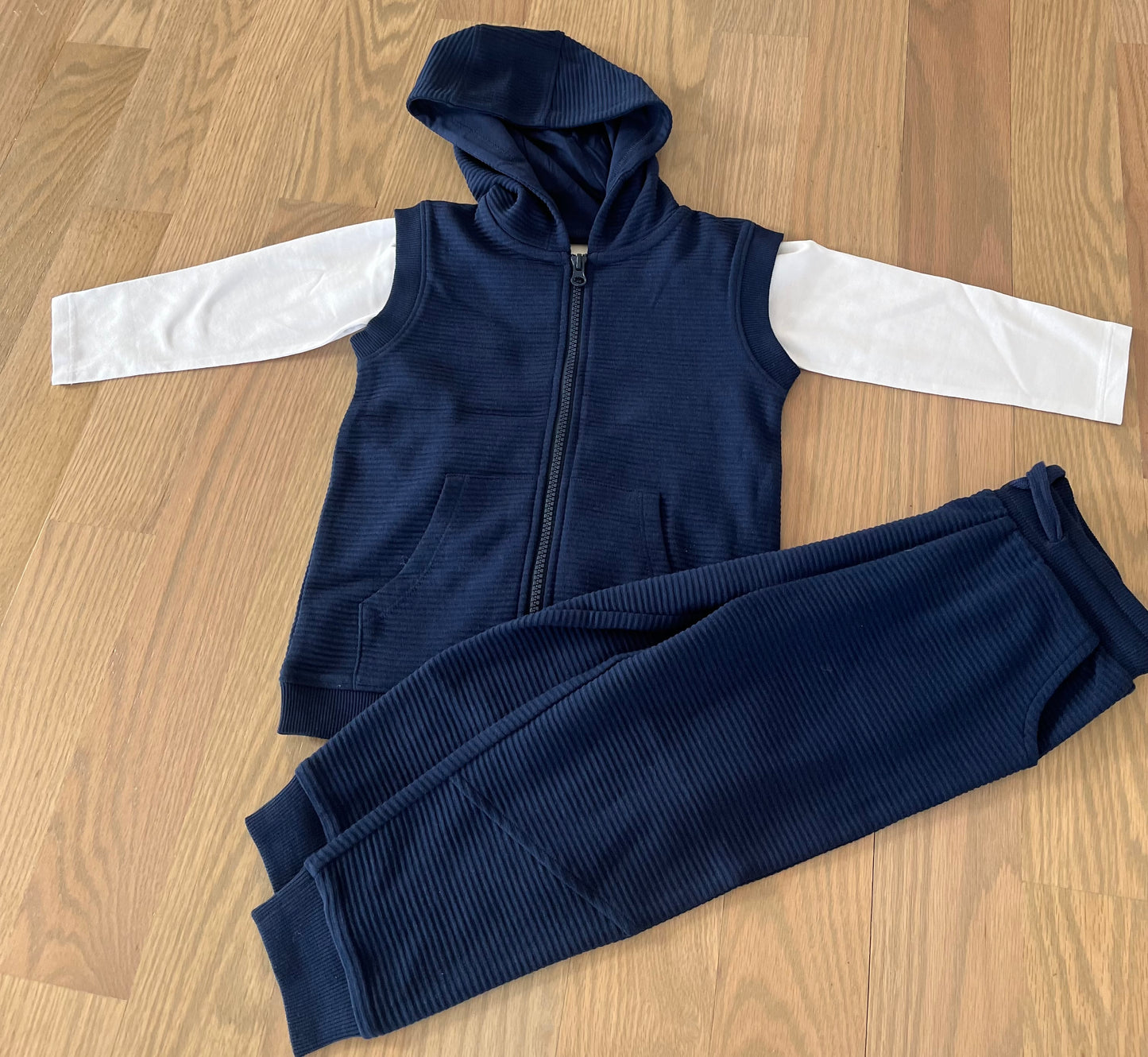 Navy Ribbed Set